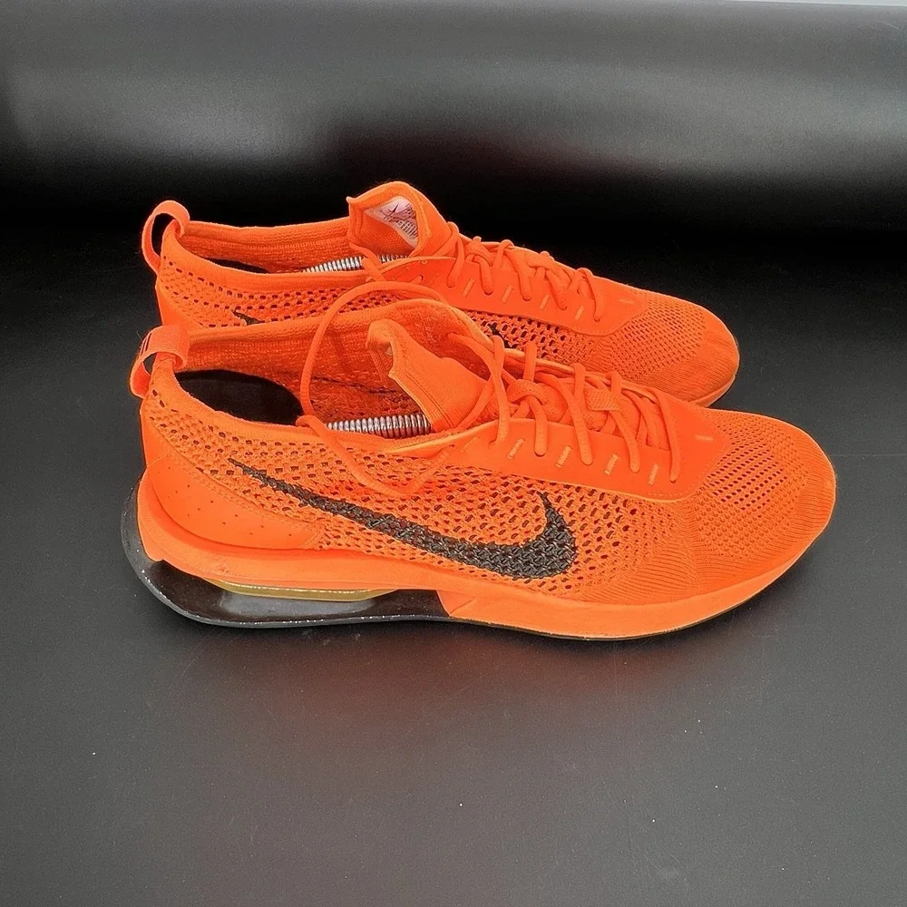 Nike Air Max Flyknit Racer Shoes Mens Size 11 Total Orange Running Sneakers‎